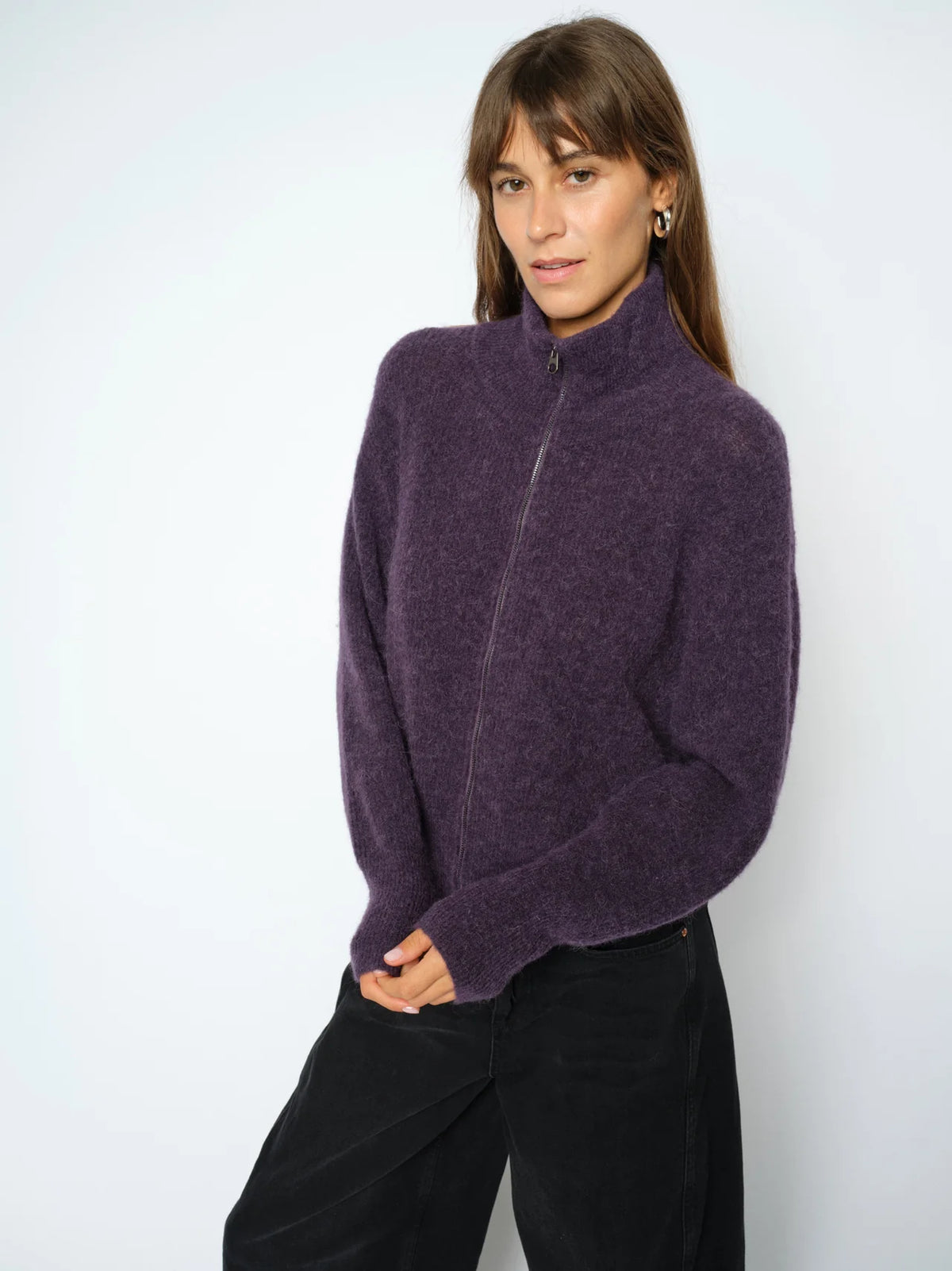 Thora Knit Zip Cardigan