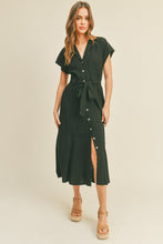 Load image into Gallery viewer, V-Neck Button-down A Line Dress (7915239735504)
