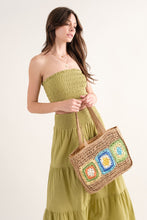 Load image into Gallery viewer, MULTI PATTERN STRAW RATTAN SHOULDER BAG (7913496608976)
