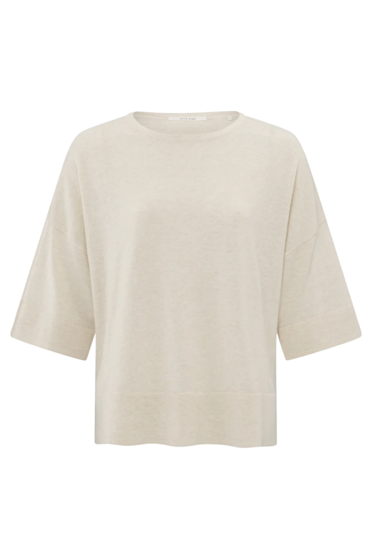 T-shirt oversize à manches courtes en maille fine