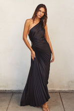 Load image into Gallery viewer, Olympia Asymmetrical Pleated Maxi Dress (8122221035728)
