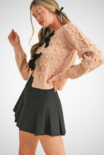 Load image into Gallery viewer, Bow Front Cable Knit Cardigan (8232184512720)
