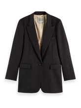 Load image into Gallery viewer, Twill Wood Blend Blazer (7924868382928)
