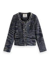 Charger l&#39;image dans la galerie, Tweed Blazer With Decorative Tapes (7924882178256)
