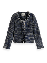 Load image into Gallery viewer, Tweed Blazer With Decorative Tapes (7924882178256)

