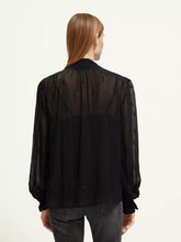 Load image into Gallery viewer, Embroidered Top With Tie Neck (7924885094608)
