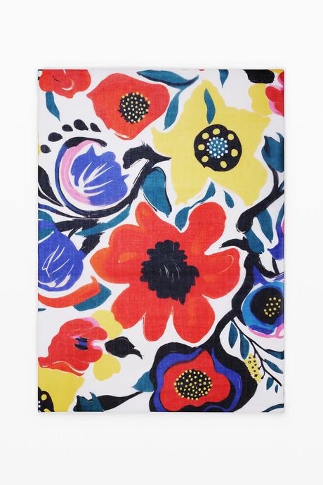 Arty Floral Scarf (8254680137936)