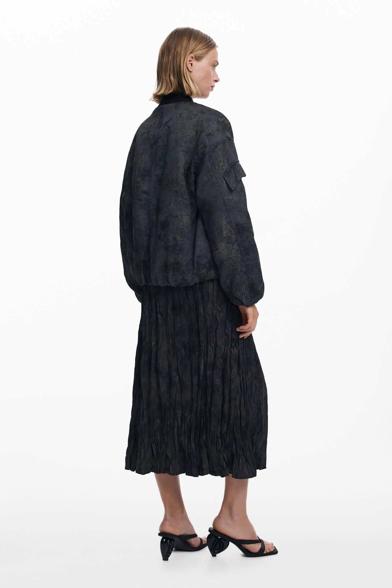 Oriental Embroidered Bomber Jacket