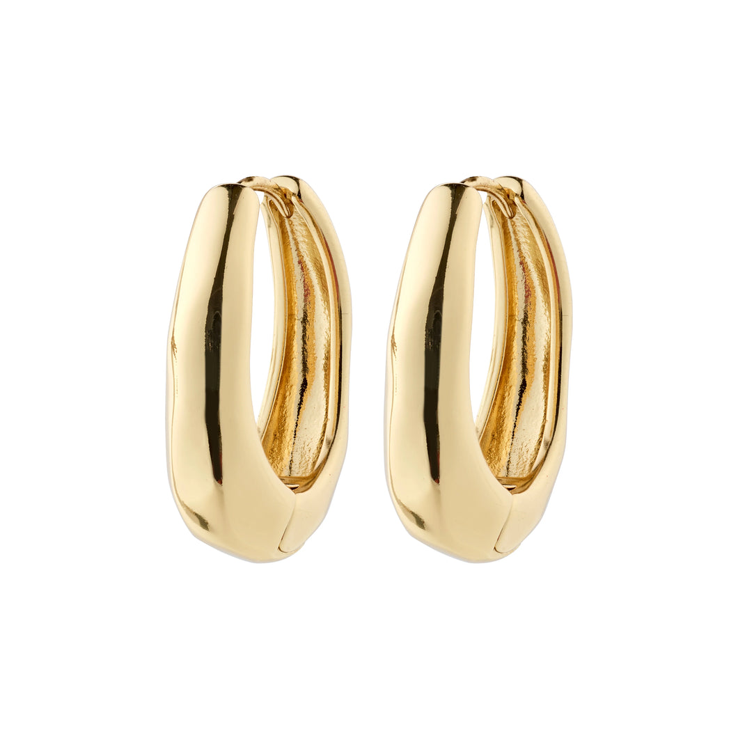 ASHER recycled earrings gold-plated (8140111675600)