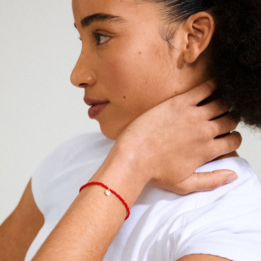 Bracelet Indie  Gold Plated Red (8302558380240)