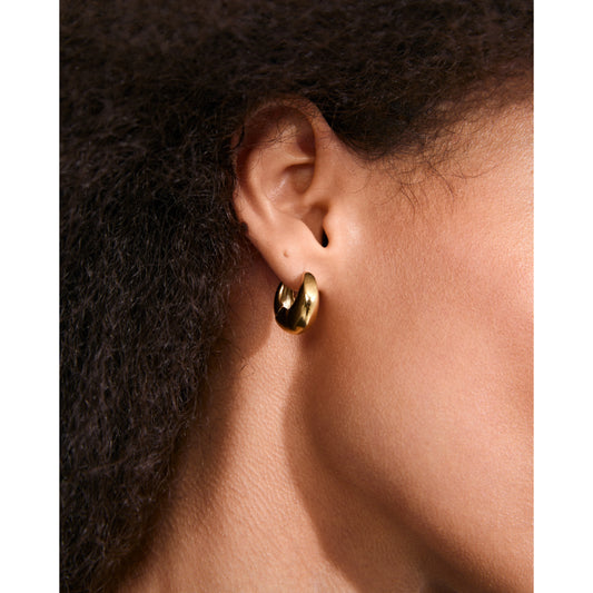 Boucles d'oreilles Kairoa plaqué or