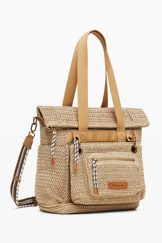 Raffia Voyager Bag