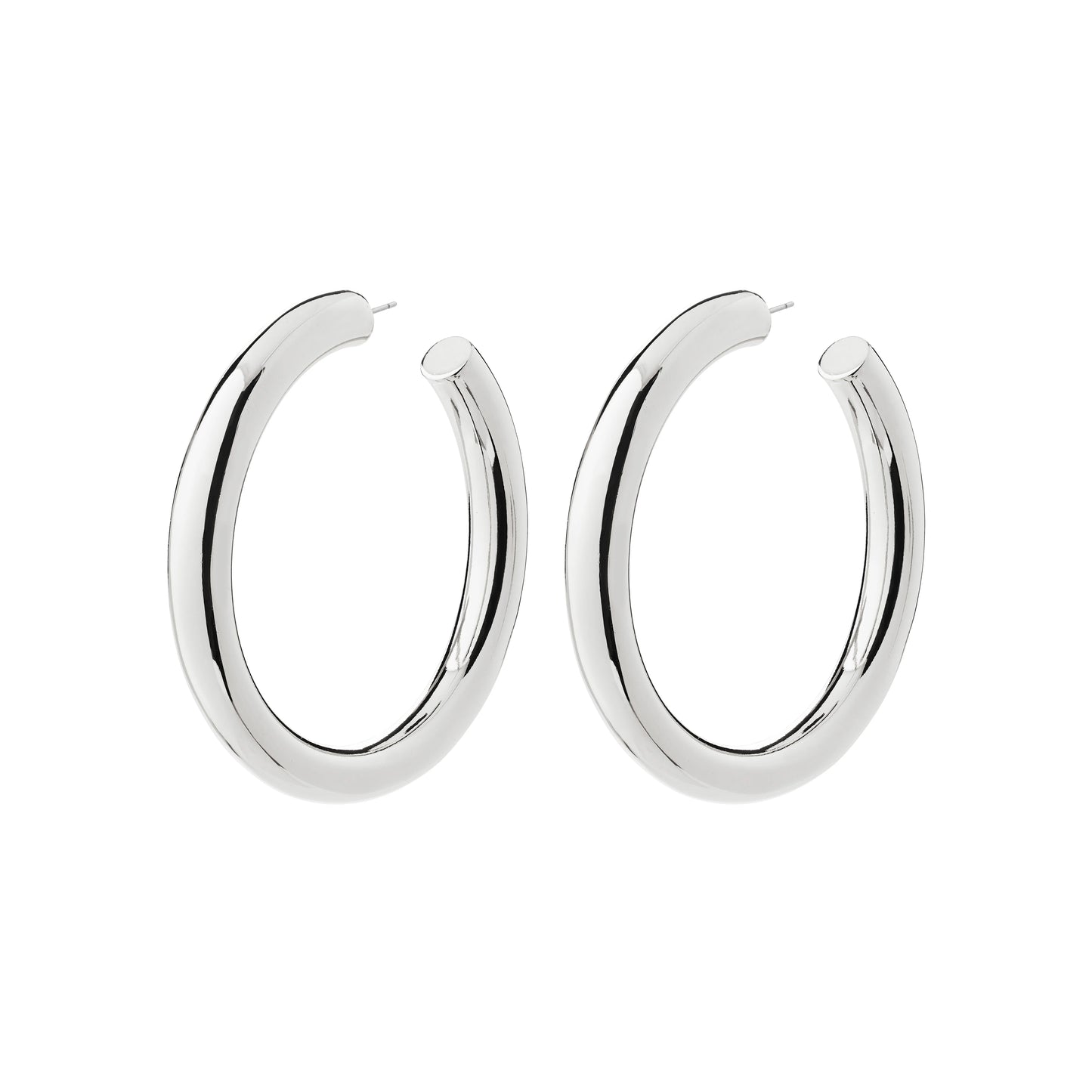 Tovin Hoop Earrings Silver-Plated