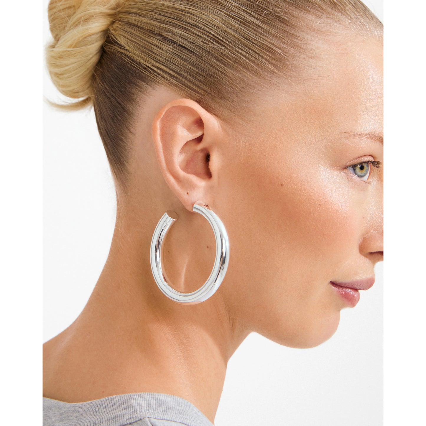 Tovin Hoop Earrings Silver-Plated