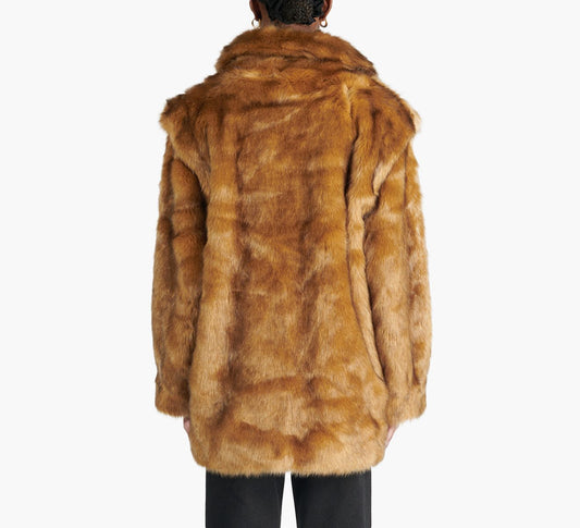 Faux Fur Car Coat (8228947460304)