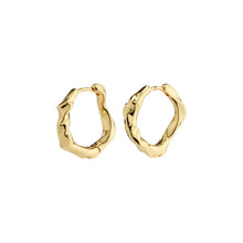 Load image into Gallery viewer, ANNE recycled hoops gold-plated New (7943001309392)
