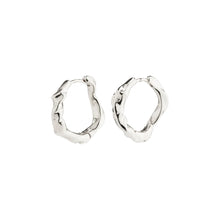 Load image into Gallery viewer, ANNE recycled hoops silver-plated (7943001211088)
