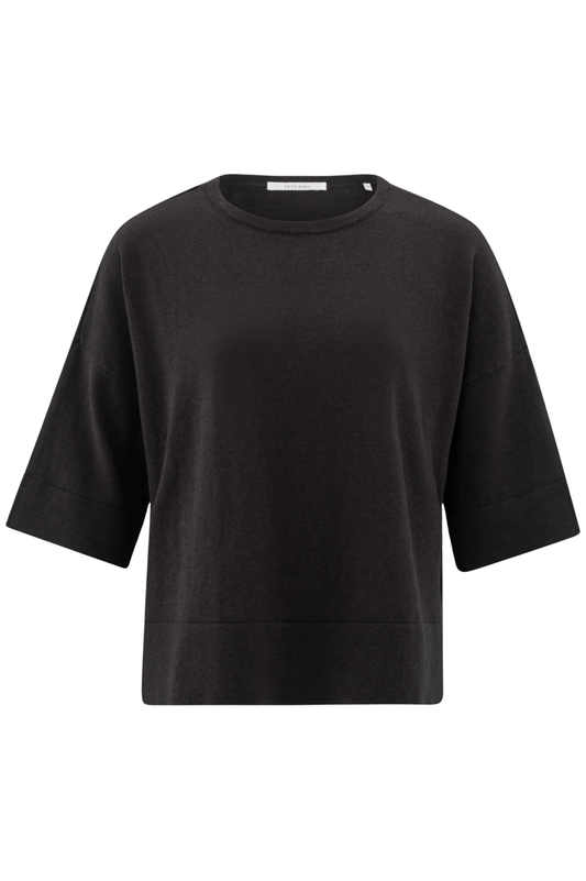 T-shirt oversize à manches courtes en maille fine