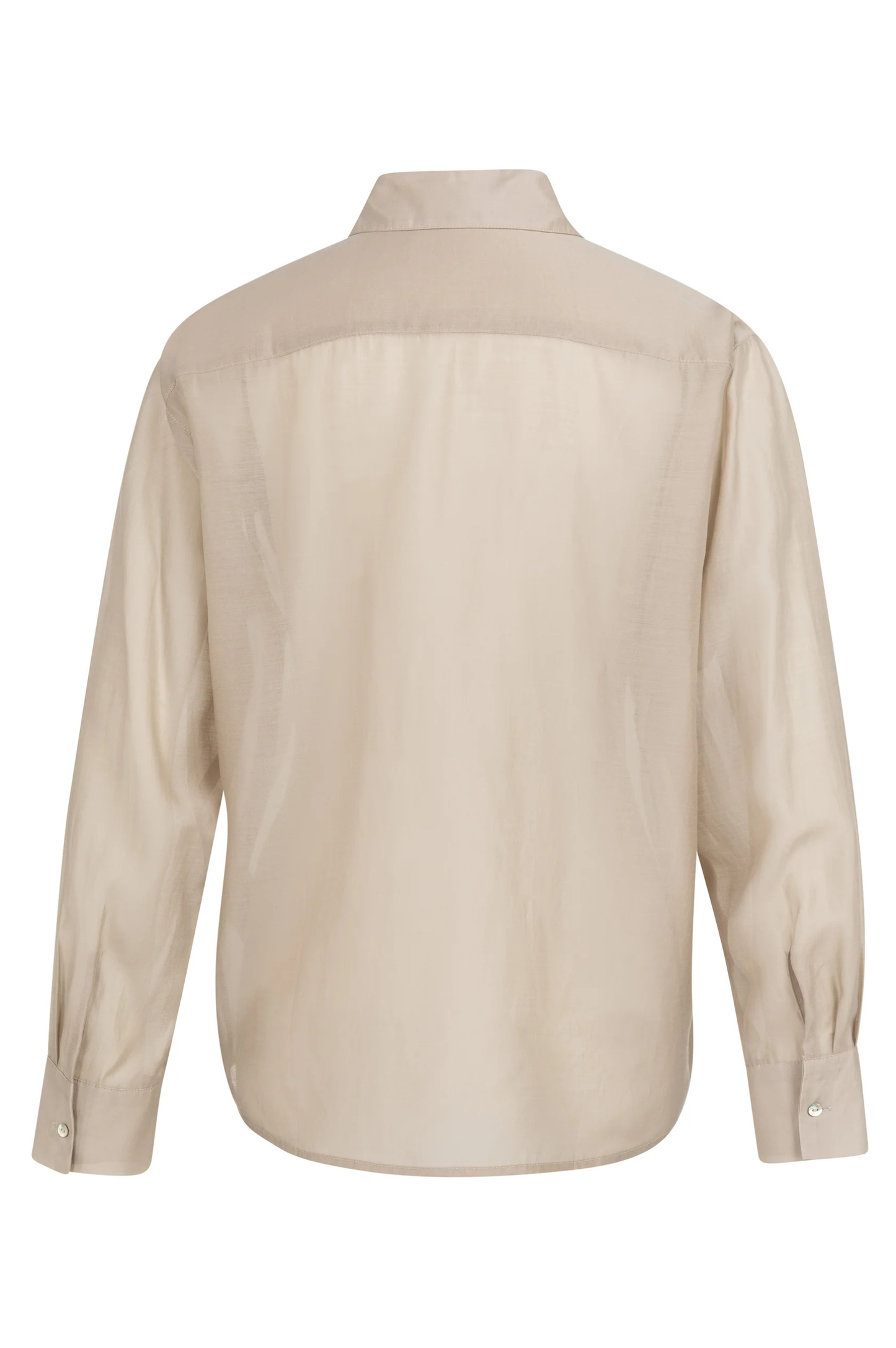 Sheer Blouse With Chest Pocket