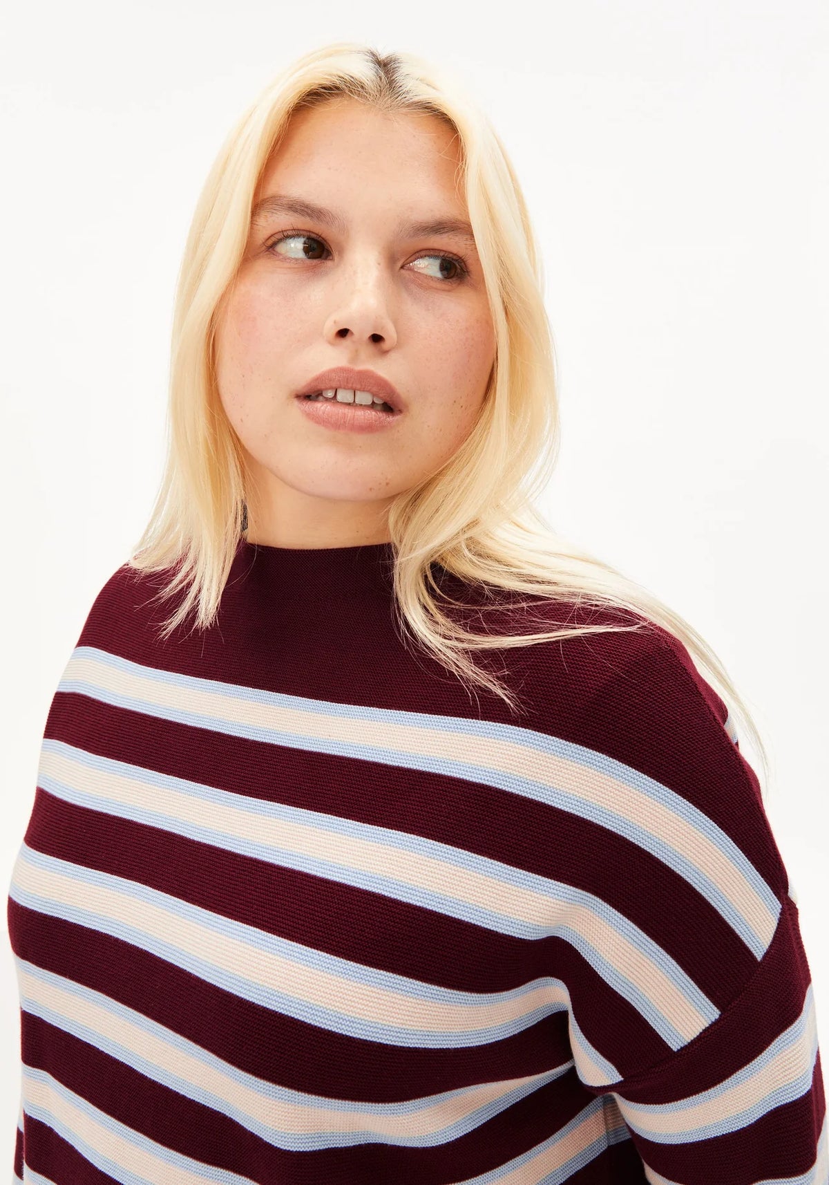 Pull en maille rayé Merinaa