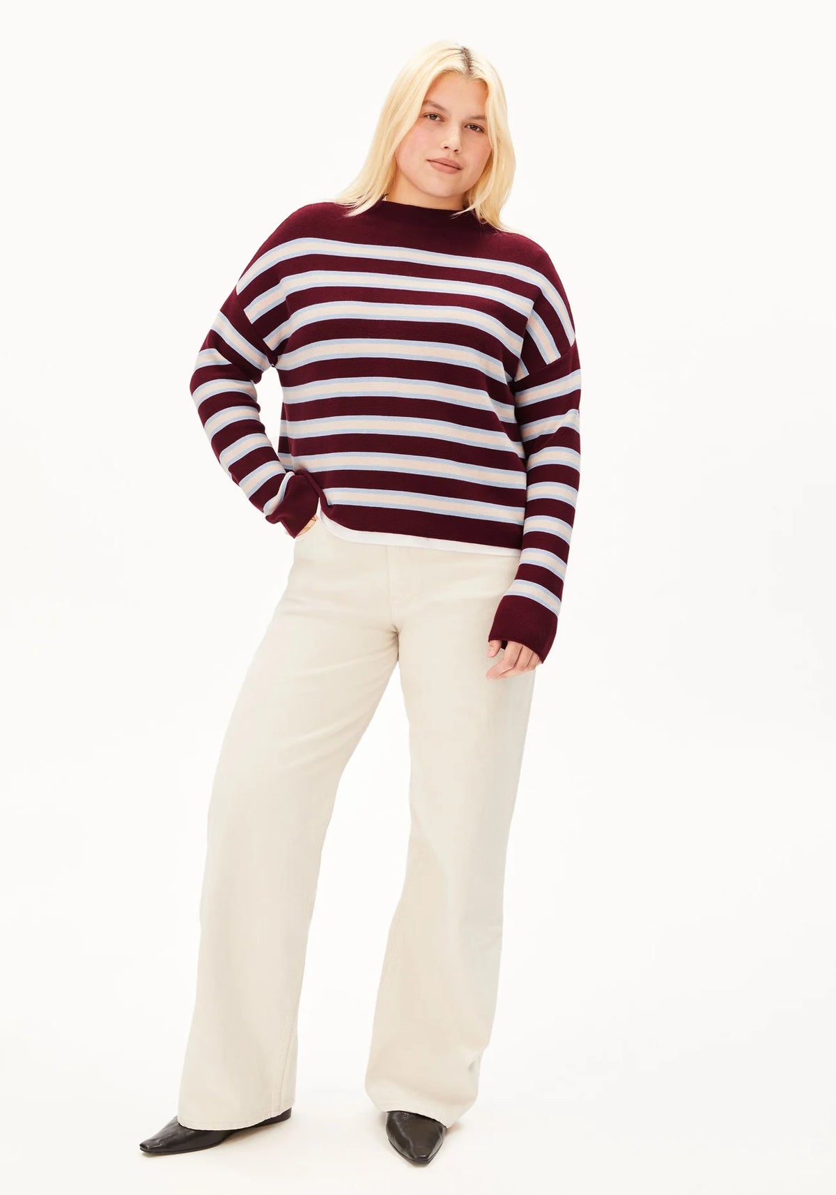 Pull en maille rayé Merinaa