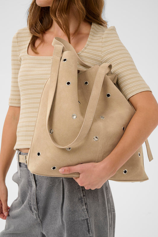 Calilje Eyelets Suede Bag