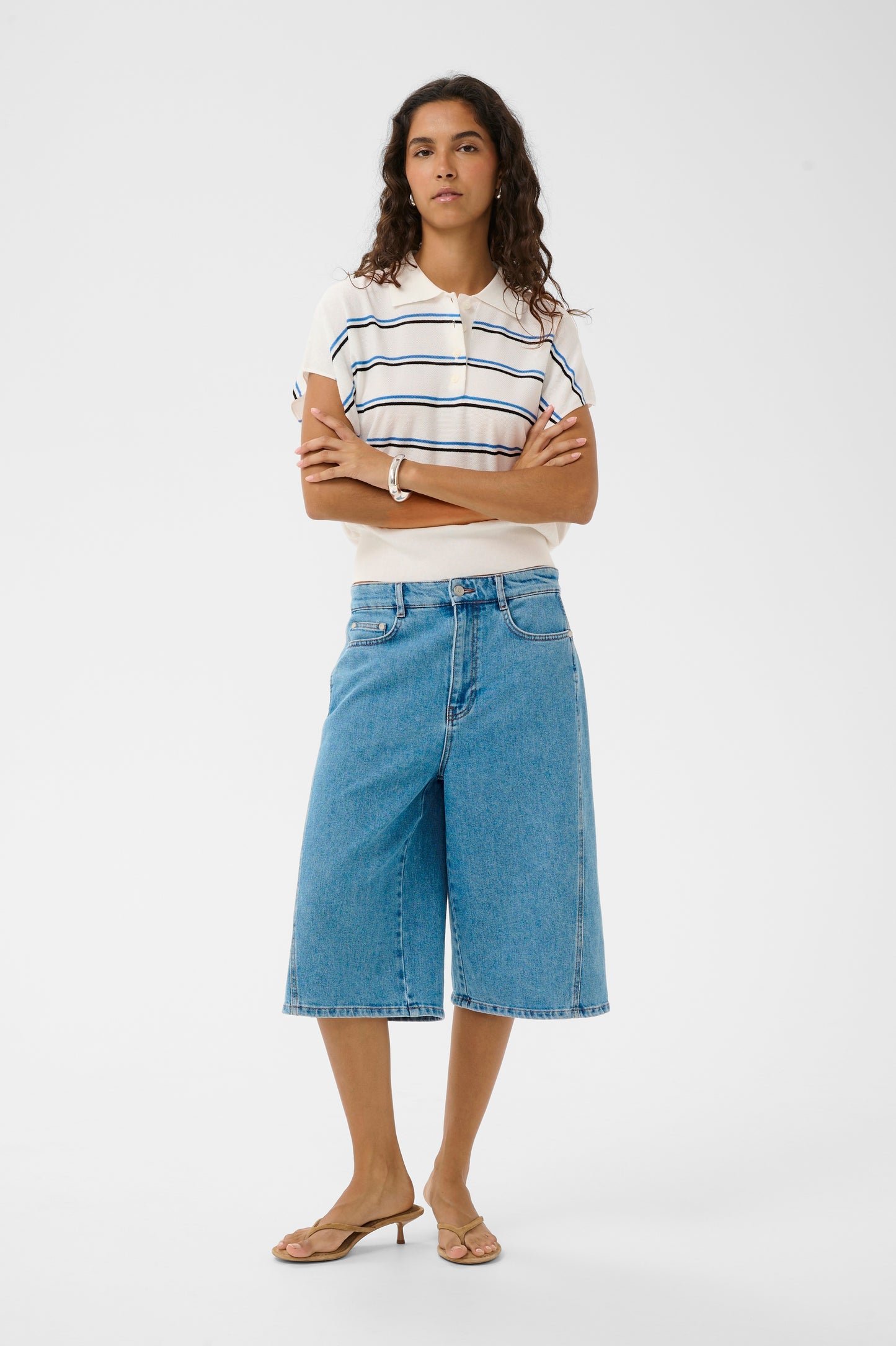 Elana Striped Polo
