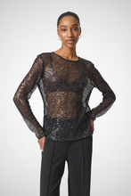 Load image into Gallery viewer, Adea Long Sleeve Sequin Blouse (8235724603600)
