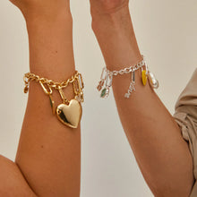 Load image into Gallery viewer, Charm Recycled Curb Chain Bracelet - Bracelet (8011775541456)
