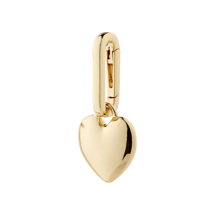 CHARM recycled heart pendant, gold-plated (8140121211088)
