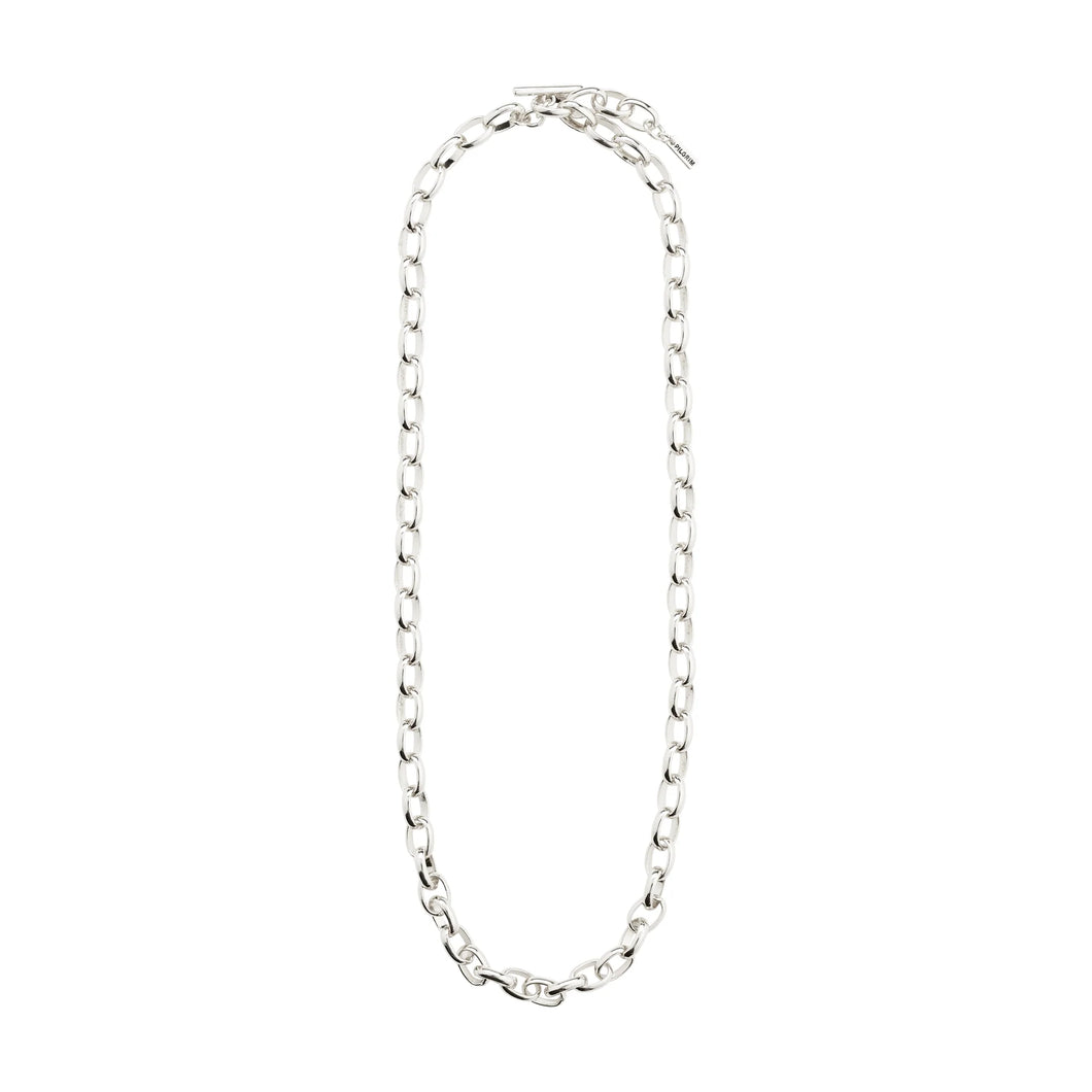 CHARM recycled necklace silver-plated (8140126027984)