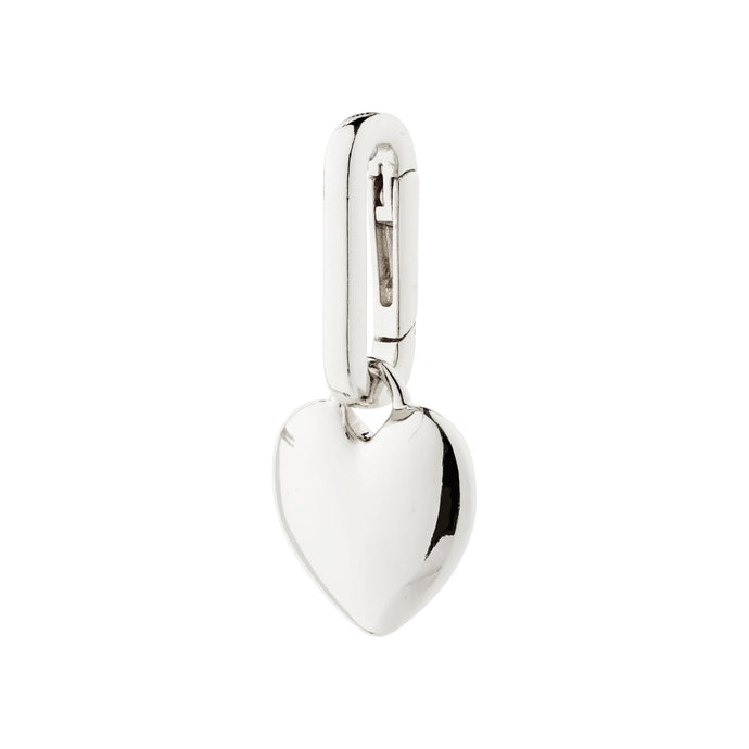 CHARM recycled heart pendant, silver-plated (8140123930832)