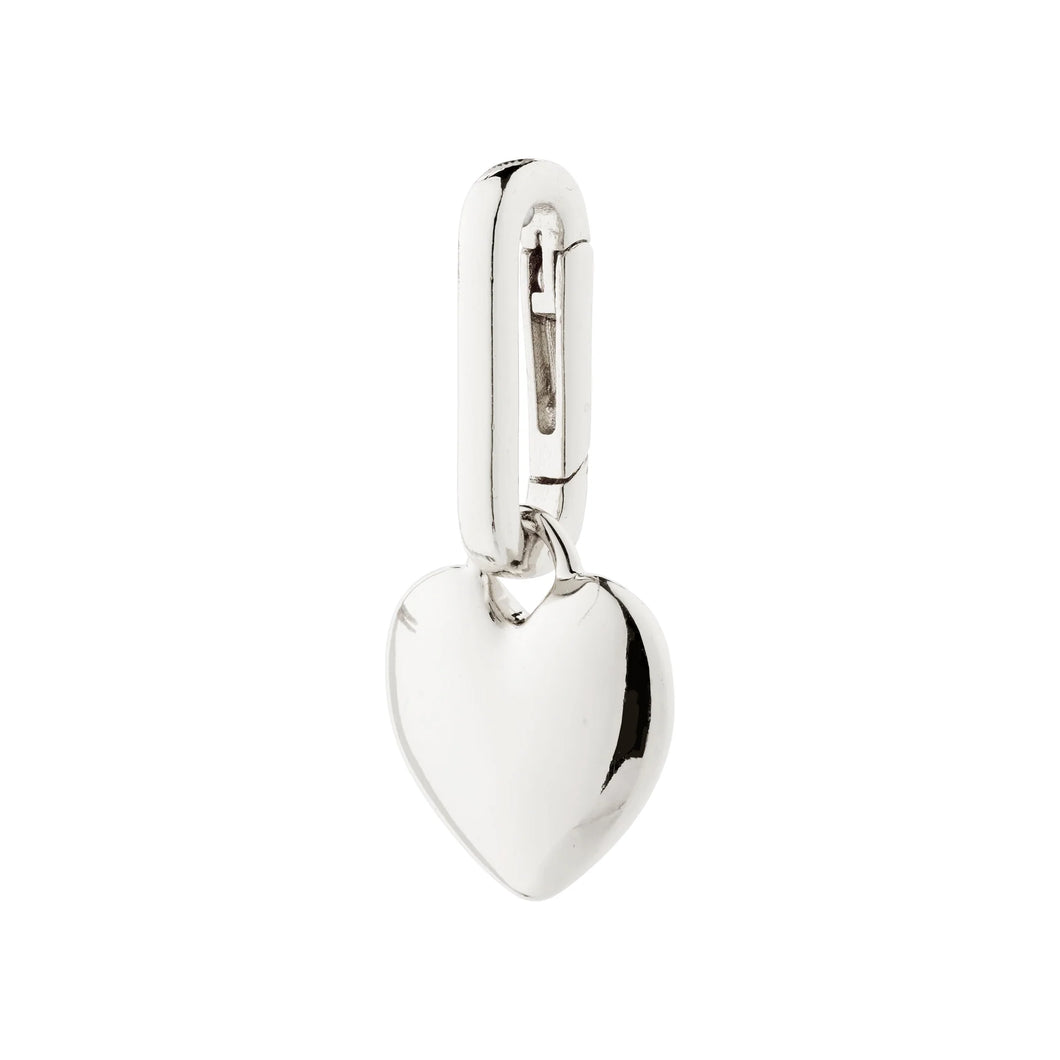 CHARM recycled heart pendant, silver-plated (8140123930832)