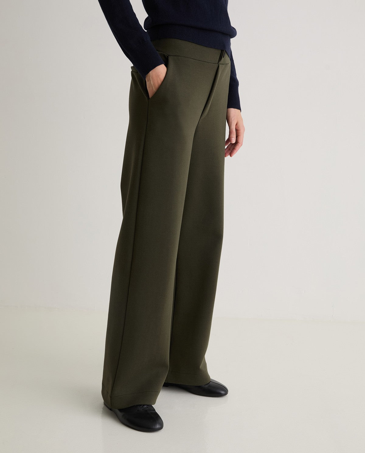 Pantalon à carreaux larges