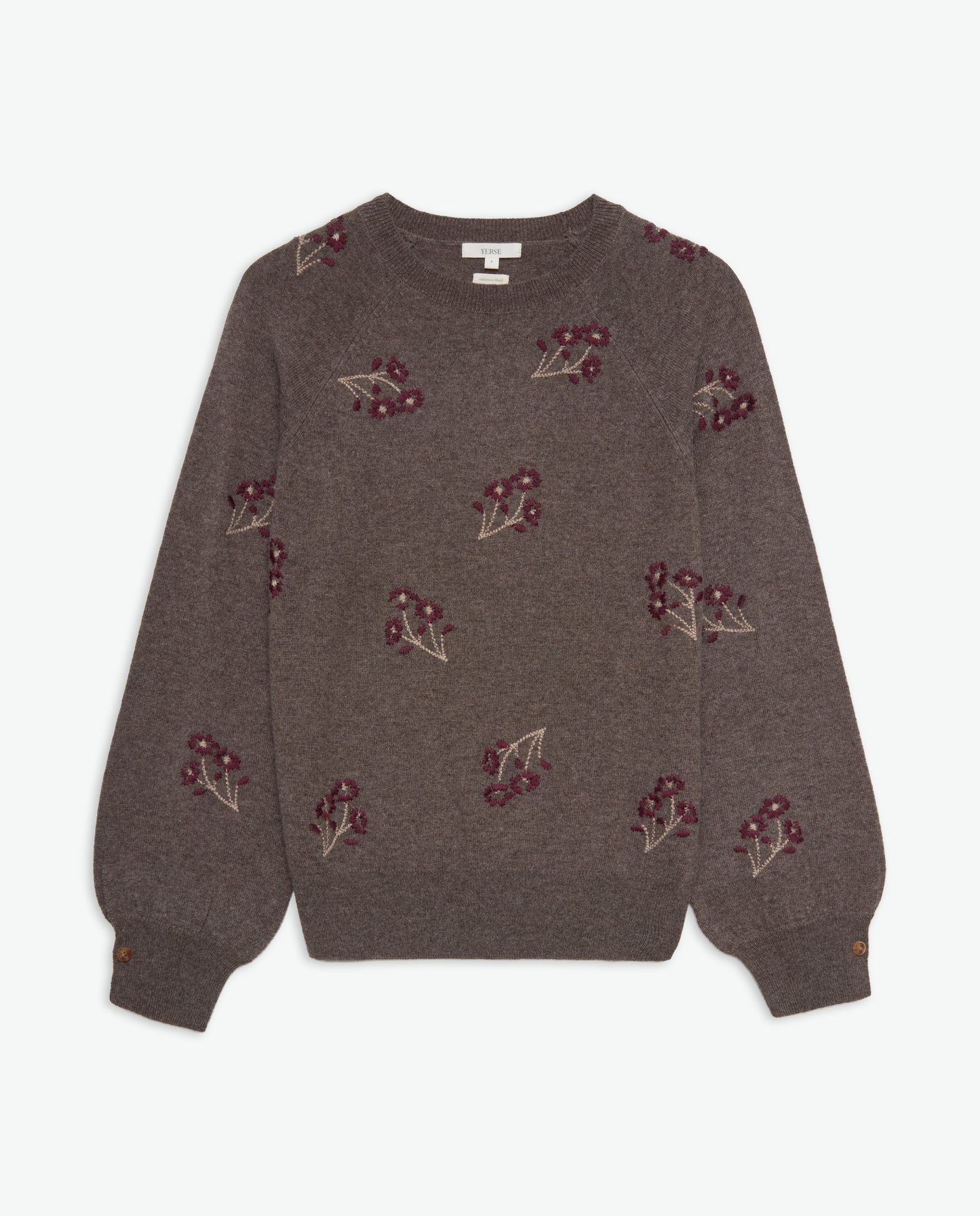 Flower Embroidery Jumper (8342357311696)