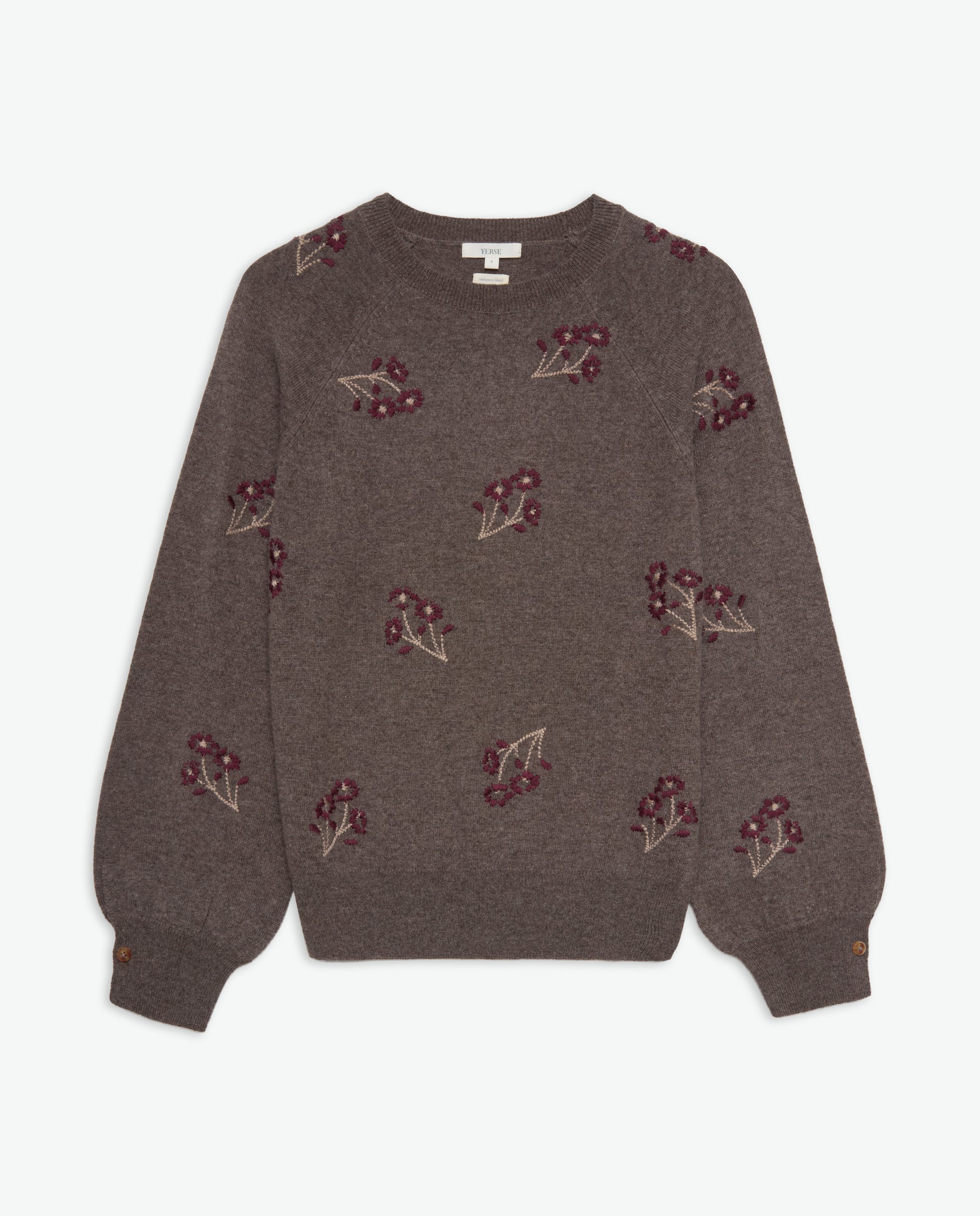 Flower Embroidery Jumper (8342357311696)