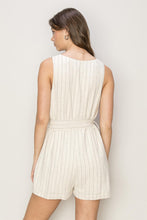 Charger l&#39;image dans la galerie, Pinstriped Linen Blended Romper (8028538142928)
