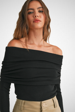 Load image into Gallery viewer, Off Shoulder Sweater Top (8229683003600)
