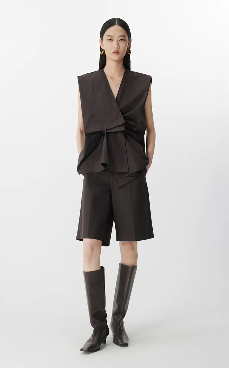 Chemise asymétrique rentrée