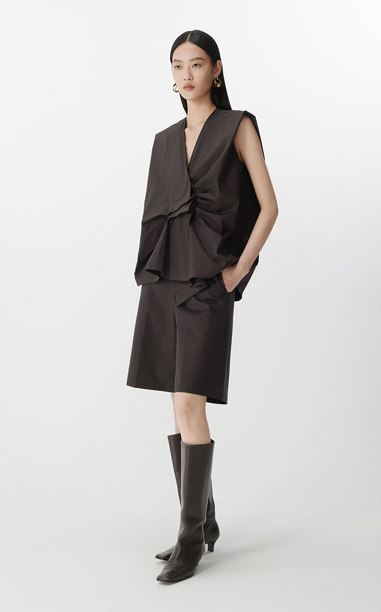 Chemise asymétrique rentrée