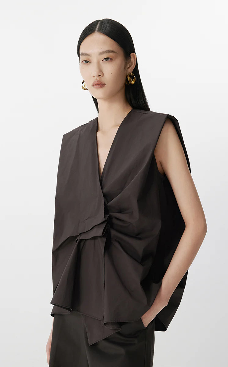 Chemise asymétrique rentrée