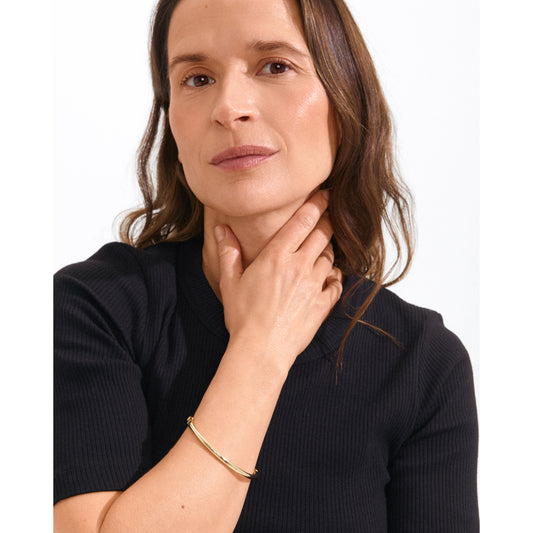 Bracelet jonc Sophie plaqué or