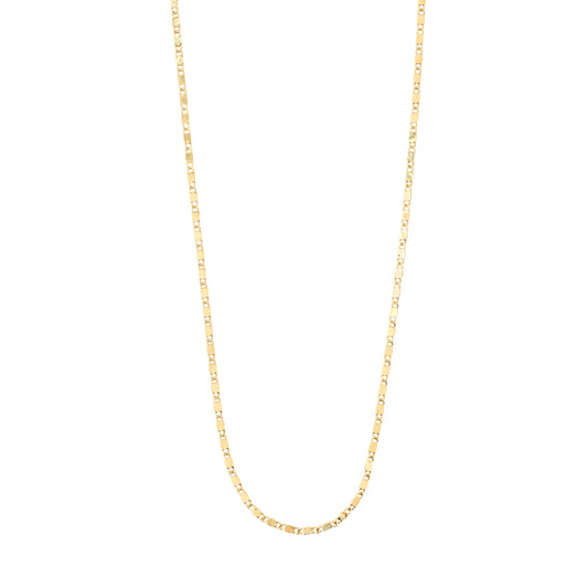 Parisa Flat Link Chain Necklace Gold-Plated