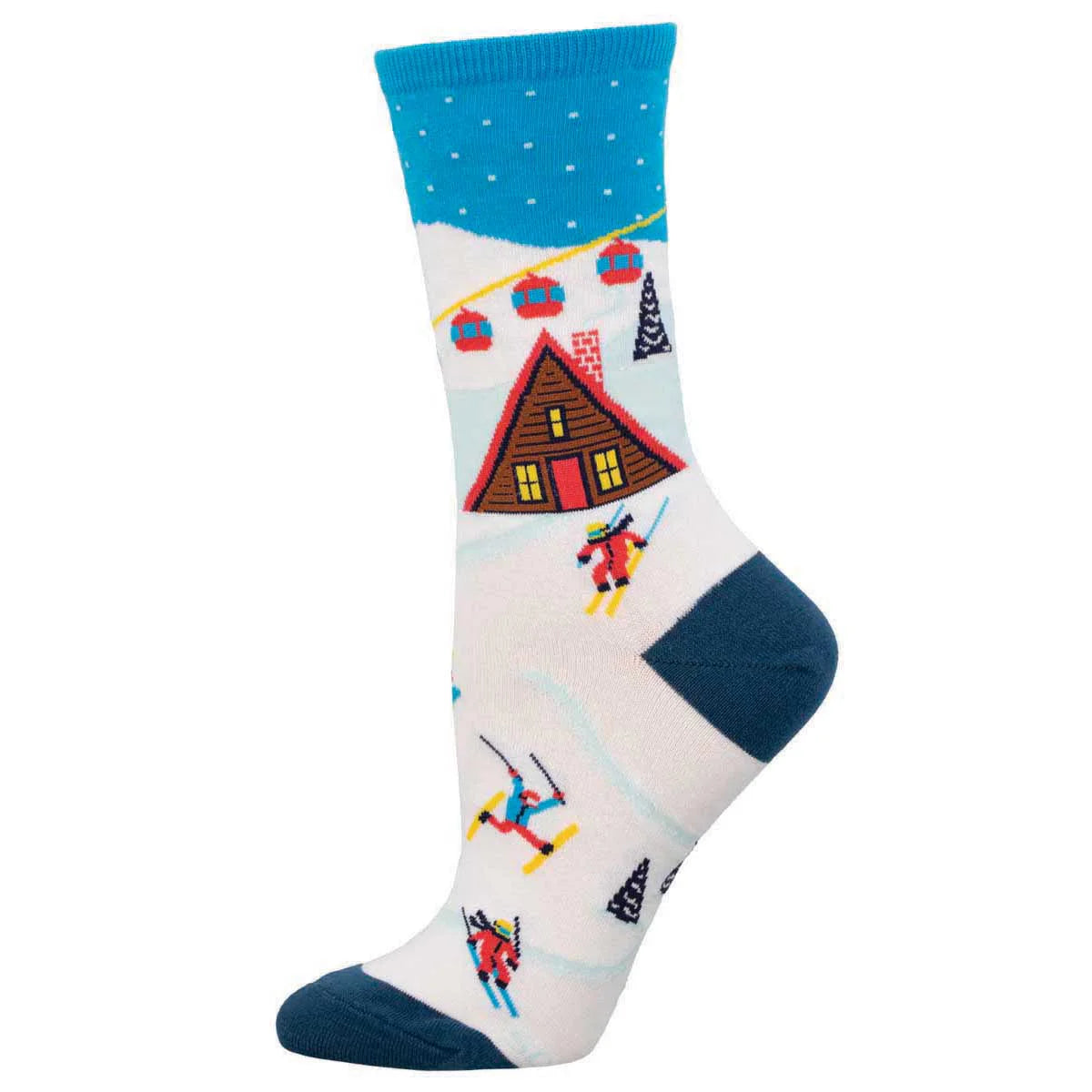 Graphic Cotton Crew Sock