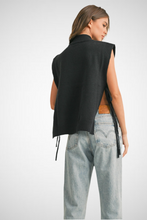 Load image into Gallery viewer, Mock Neck Tied On The Side Sweater Vest (8229682970832)
