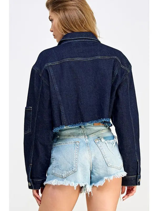Crop Denim Jacket (8027792572624)