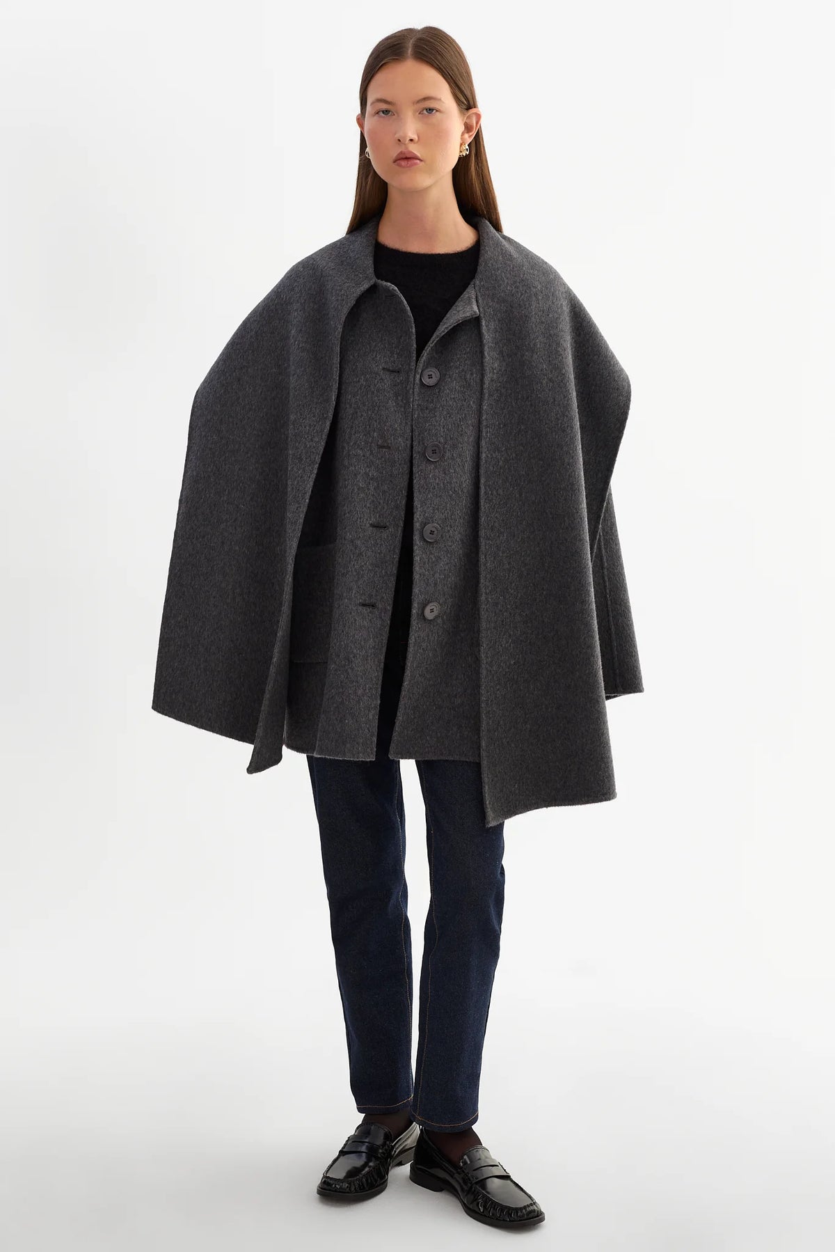 Anca Wool Scarf Jacket