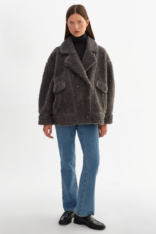Badu Oversized Sherpa Jacket