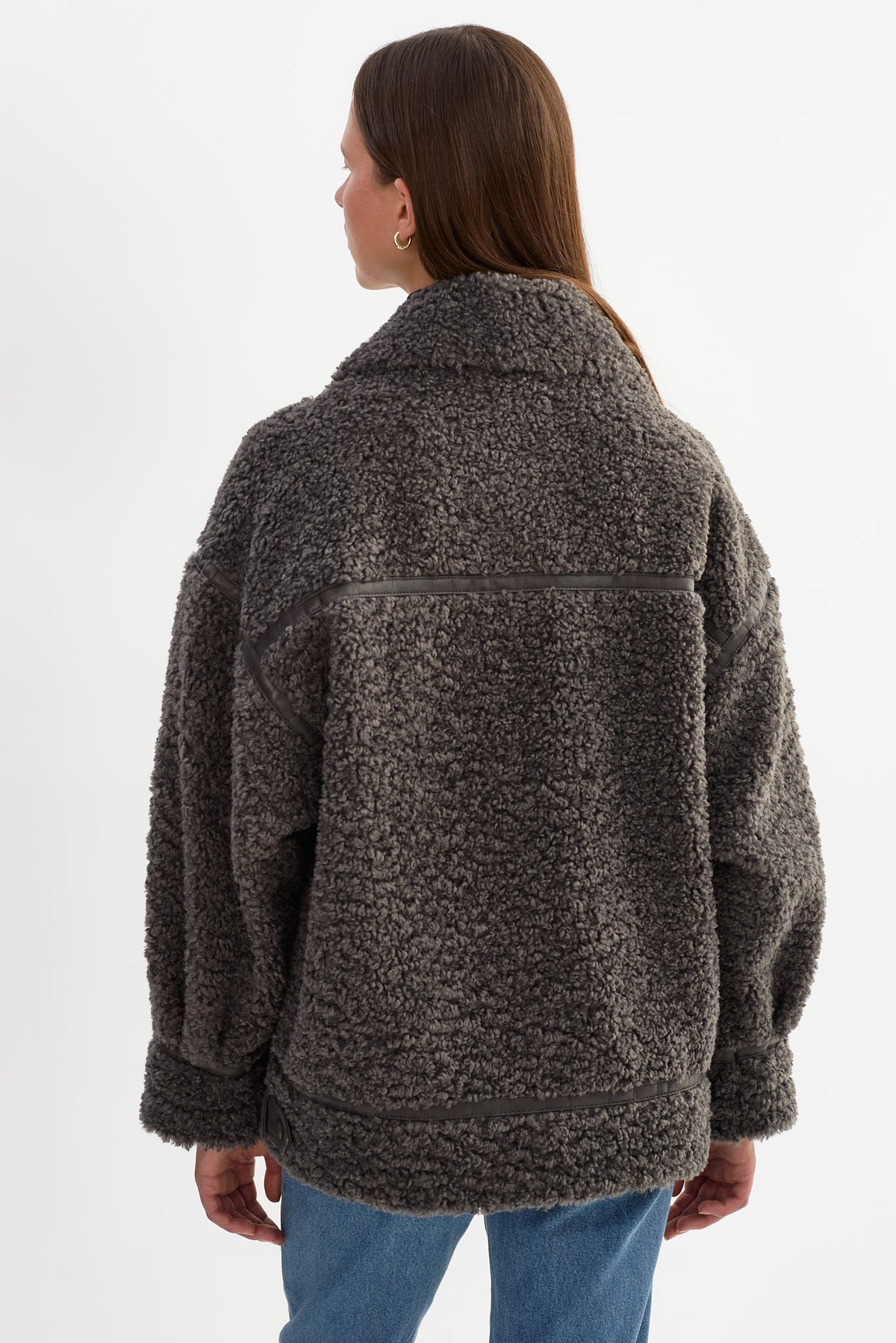 LAMARQUE - Veste Sherpa Oversize Noir