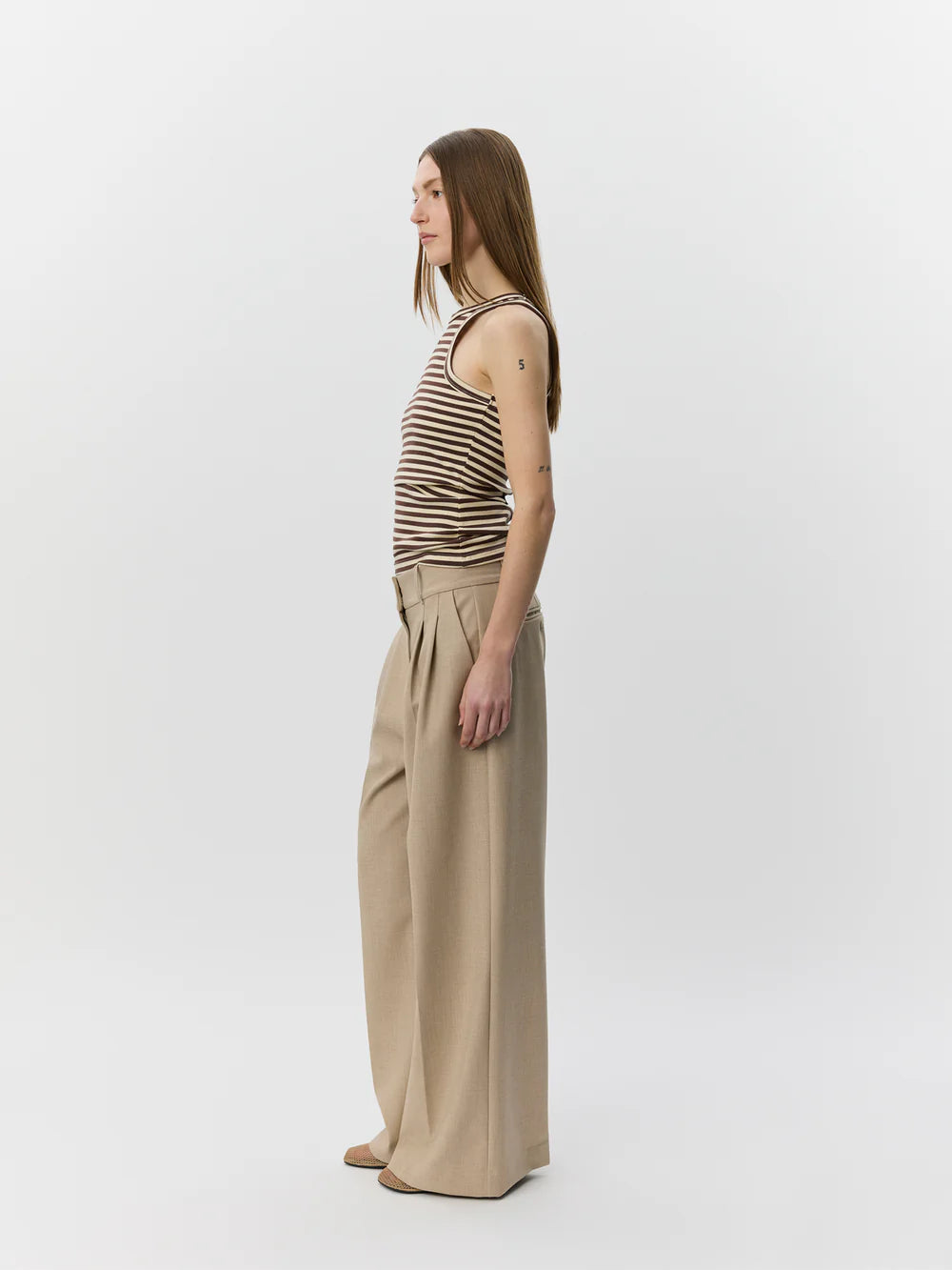 Beca Striped Rib Tank Top